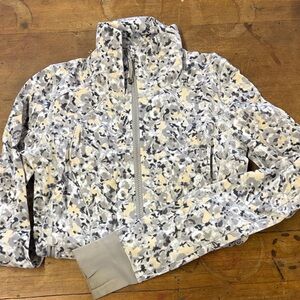 lululemon athletica Gray and Cream Patterned Hoodie